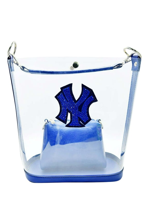 Cuce New York Yankees Rhinestone-Clear Purse