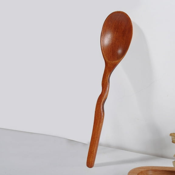 Cuchara de madera, tenedor, utensilios de cocina, utensilios para sopa y cucharadita.