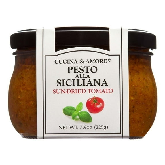Cucina & Amore Gluten Free Sun-Dried Tomato Pesto - 7.9 oz Pack of 2