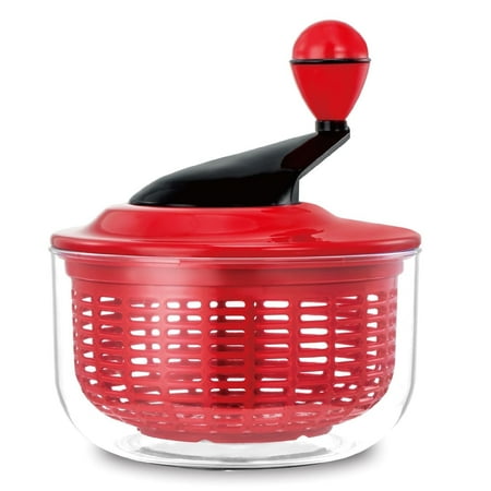Cucina Green Lettuce Salad Spinner and Mixer 4 Quart with Salad Bowl.