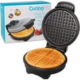 thumbnail image 1 of Cucina Pro Waffle Maker- Griddle Makes 7 Inch Thin, American Style Waffles for Breakfast - Non-Stick Waffler Iron with Adjustable Browning Control, Breakfast Gift, Easy to Use & Clean, 1 of 2