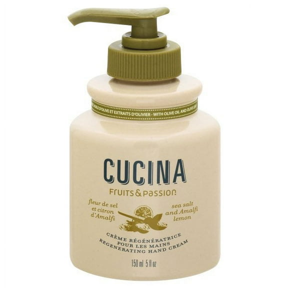 Cucina Sea Salt and Amalfi Lemon 5.0 oz Regenerating Hand Cream