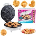thumbnail image 1 of Mermaid Waffle Maker- Create 7 Different Mermaid Shaped Waffles in Minutes - Cool Under the Sea Breakfast for Kids & Adults- Electric Nonstick Waffler Iron Ocean Theme w Recipes, Great Gift, 1 of 6