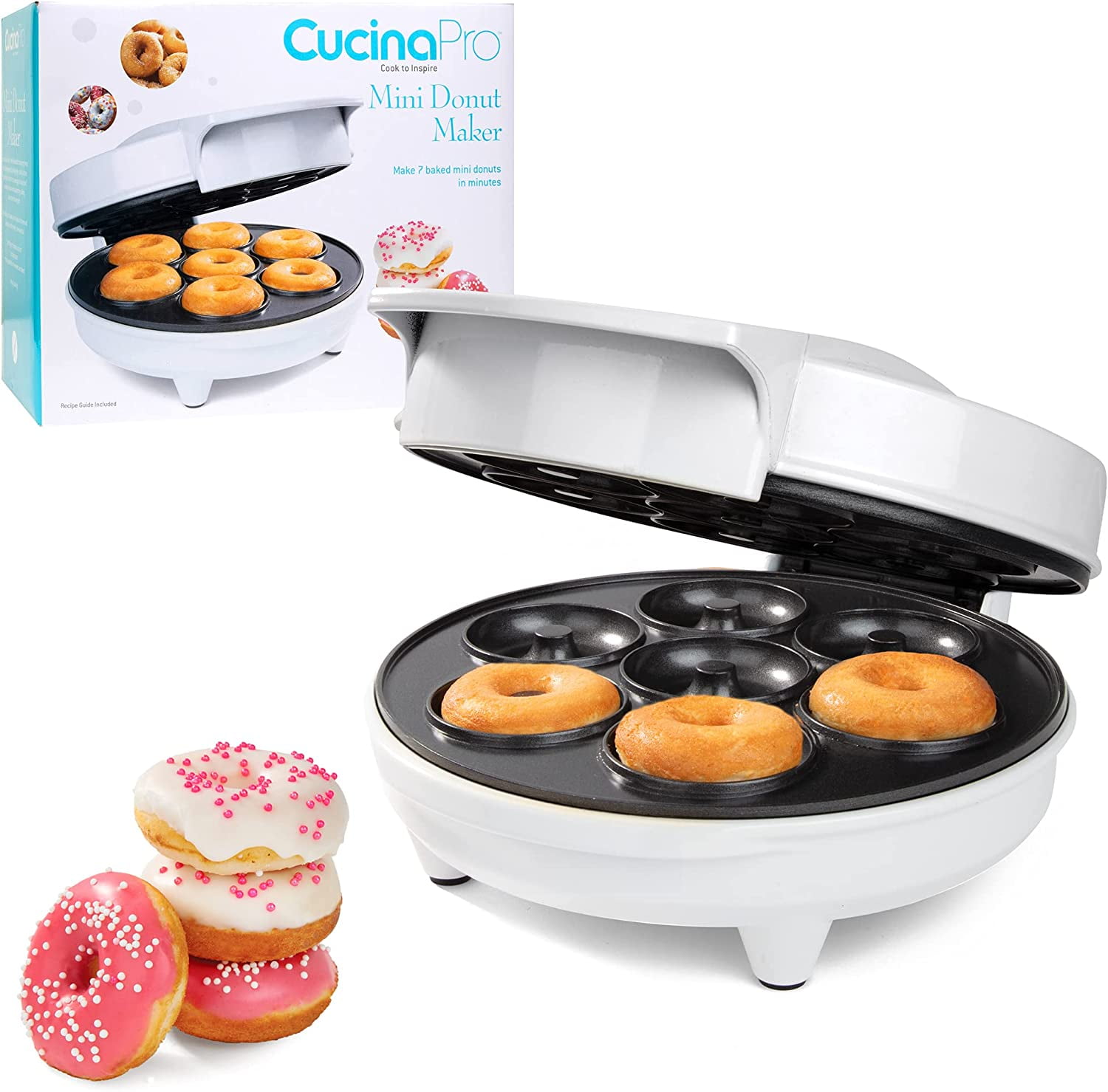 https://i5.walmartimages.com/seo/CucinaPro-White-Mini-Donut-Maker-Electric-Non-Stick-Makes-7-Doughnuts-Decorate-or-Ice-Your-Own_58e93ab1-0a8d-4a5c-9bb7-afc2dba57f06.46102588bb1ec12a5c05293779af7c77.jpeg