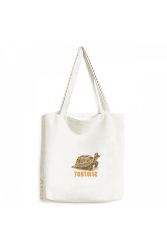 Tortoise Tote Canvas Bag Shopping Satchel Casual Handbag