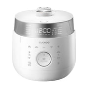 CUCKOO Twin Pressure Rice Cooker 6-Cup Uncooked / 12-Cup Cooked with Induction Heating Technology, 20 Menu Modes with Voice Guide, Versatile Rice Maker Multi-Cooker & Pressure Cooker CRP-LHTR0609FW