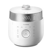 CUCKOO Twin Pressure Rice Cooker 6-Cup Uncooked / 12-Cup Cooked with Induction Heating Technology, 20 Menu Modes with Voice Guide, Versatile Rice Maker Multi-Cooker & Pressure Cooker CRP-LHTR0609FW
