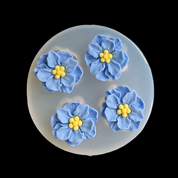 Cuckoo Camellia Rose Flower Mold Decorative Silicone Mold Car Air Outlet Rose Flower Accessory Mold