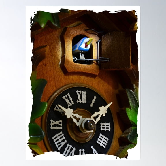 Cuckoo Clock 1.0 Poster Wall Art, Modern Wall Decor, 16x24 UNFRAMED
