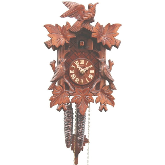 Cuckoo Clock 5 leaves, 3 birds