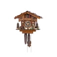 thumbnail image 1 of Cuckoo Clock Black Forest house with Forest scene and moving hunter HO 151, 1 of 1