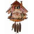 thumbnail image 1 of Cuckoo Clock Black Forest house with moving beer drinker and woman, 1 of 1