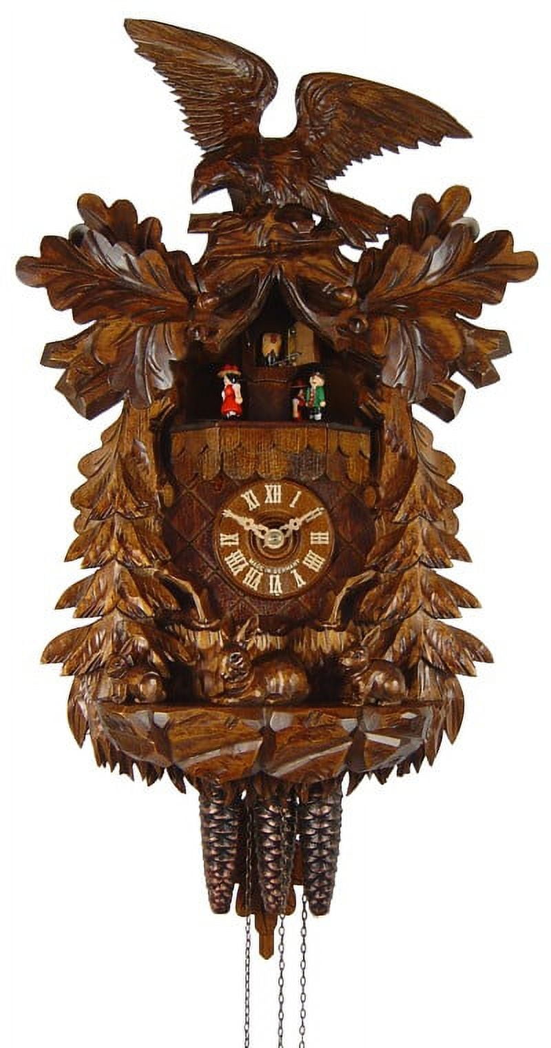 Horloge Coucou Neuve August Schwer - Modèle Hibou Avec Petit Dans Le Nid