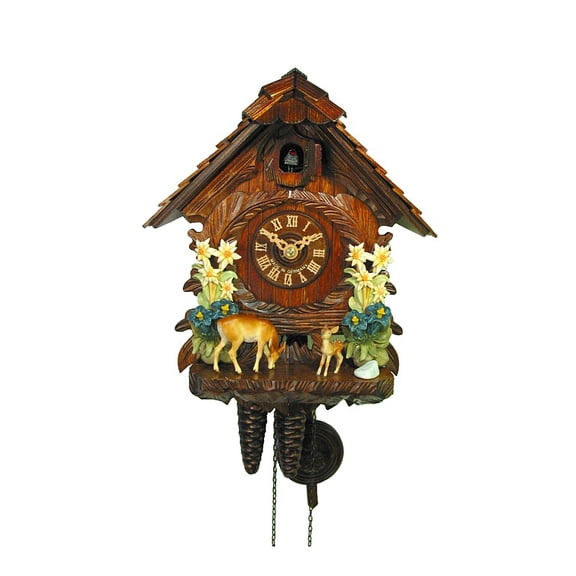 Cuckoo Clock Edelweiss, group of deer