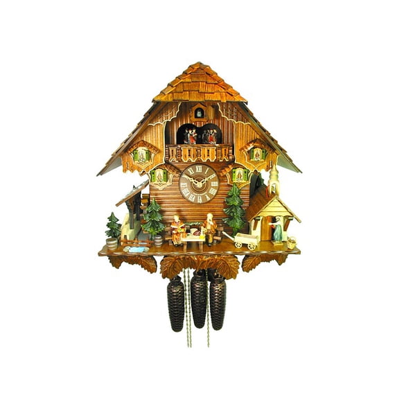Cuckoo Clock Farm with chapel, grandpa and grandma