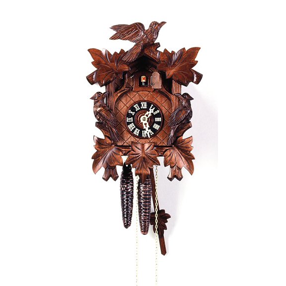 Cuckoo Clock Five leaves, three birds
