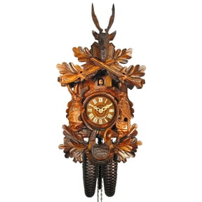 Cuckoo Clock Hunting Clock, sitting Animals