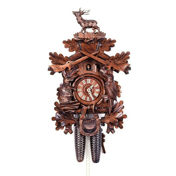 Cuckoo Clock Hunting Clock, standing Deer