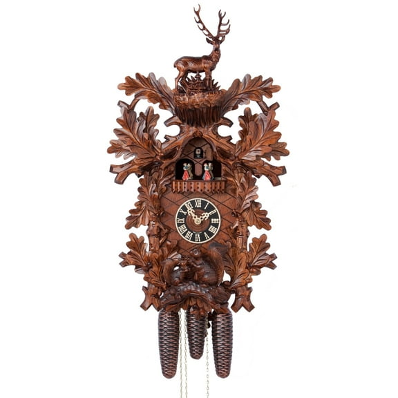 Cuckoo Clock Hunting Clock, standing Deer