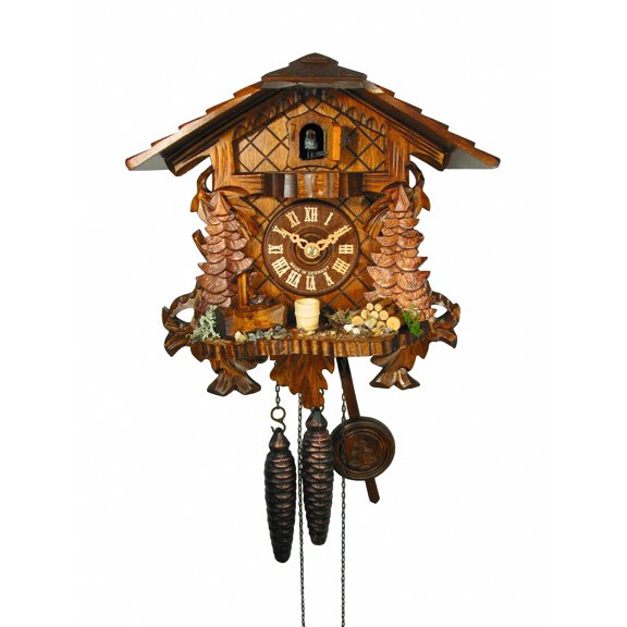 Cuckoo Clock Three Leaves with Console