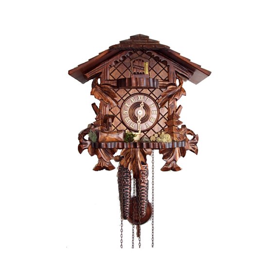 Cuckoo Clock Three Leaves with Console