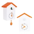 thumbnail image 1 of Cuckoo Clock Cuckoo Wall Clock, Natural Bird Voices Or Cuckoo Call, Design Clock Pendulum, Bird House, Wall Art Home Living Room Kitchen Office Decoration (Orange), 1 of 7