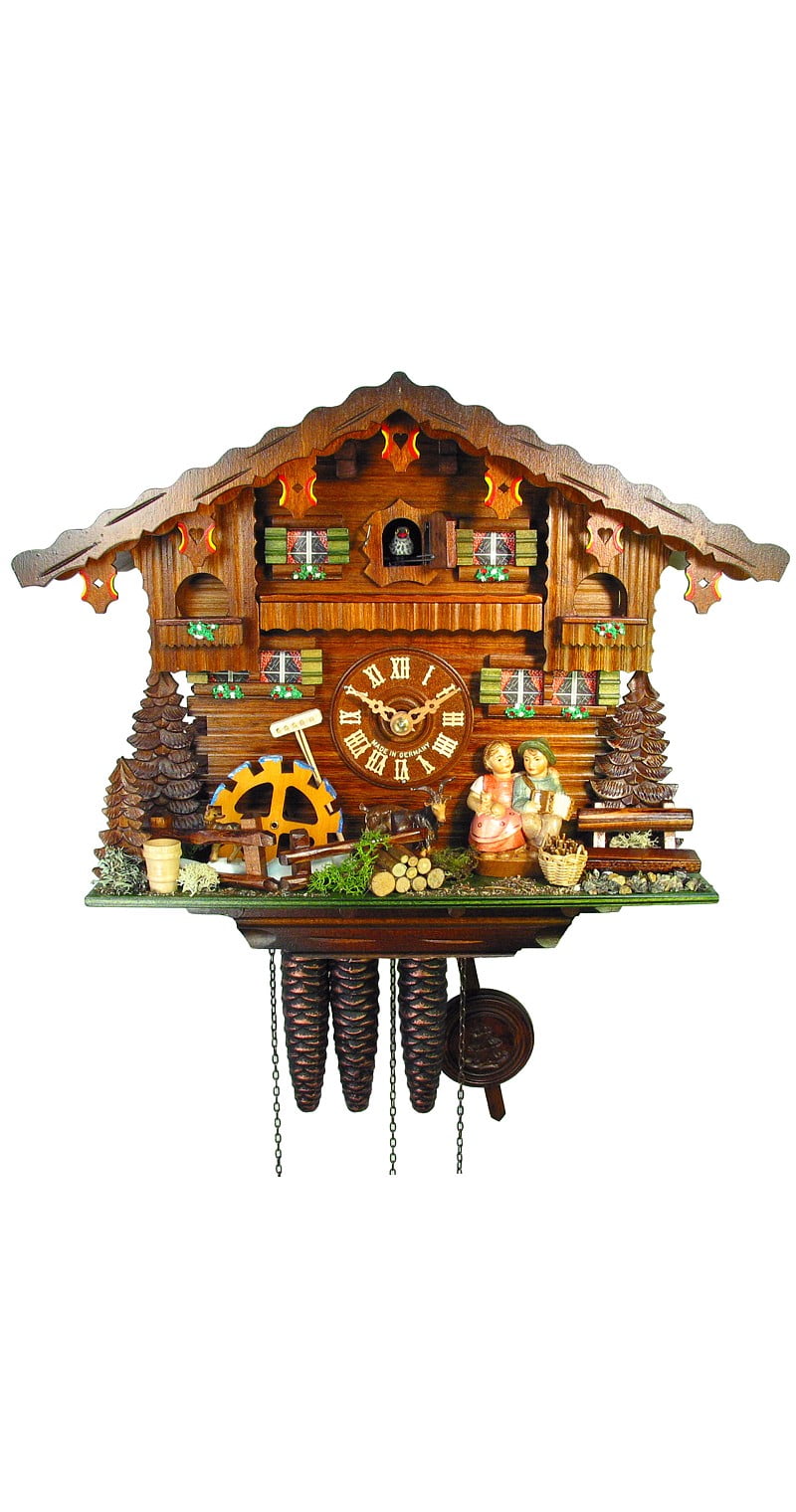 Cuckoo Clock moveable kissing Couple
