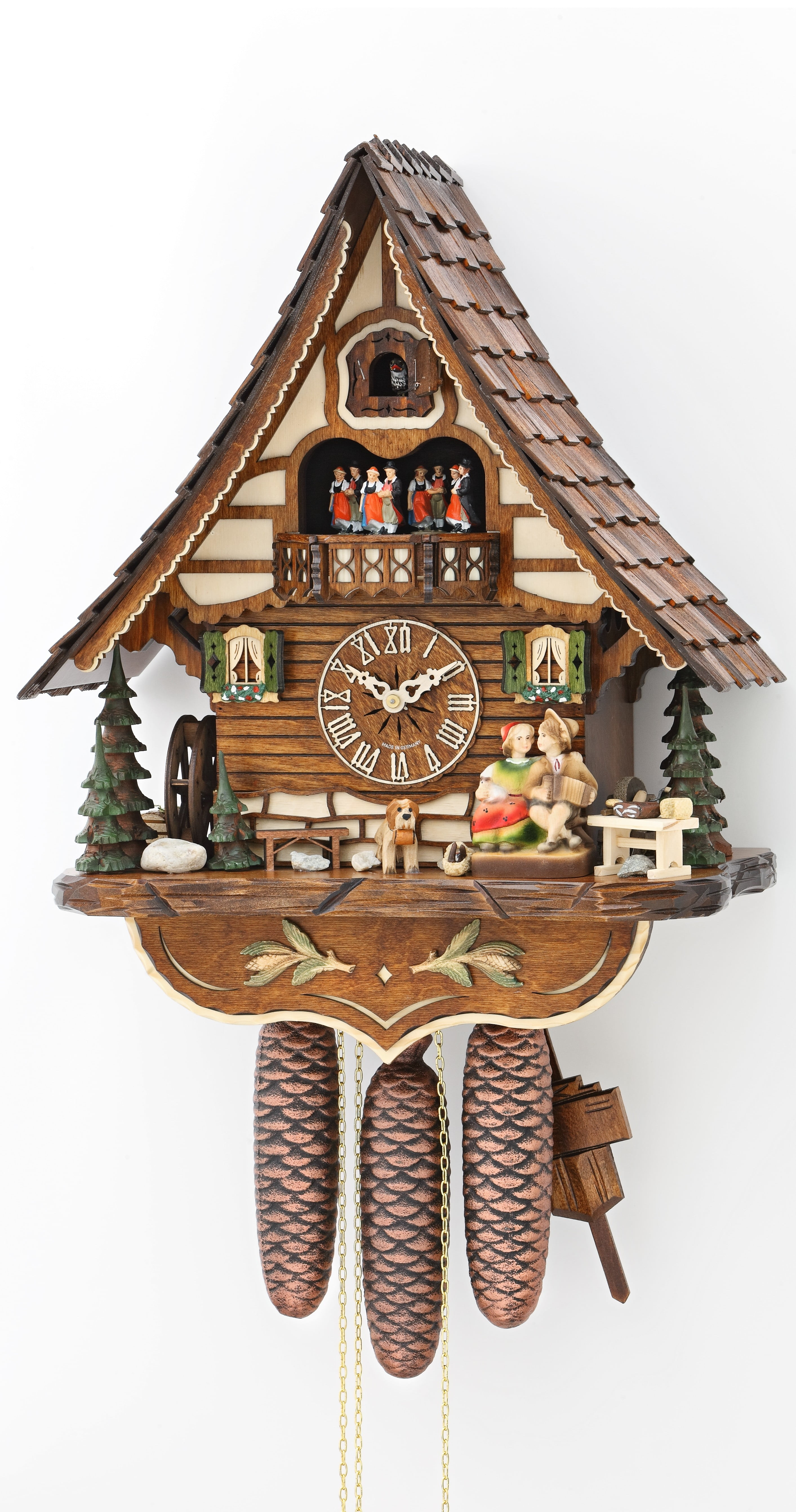 Cuckoo Clock moveable kissing Couple
