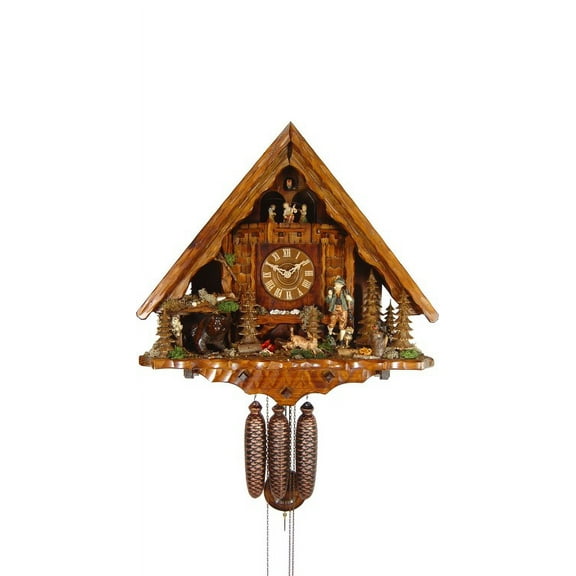 Cuckoo Clock of the year 2008 Hunting lodge, hunter, bear