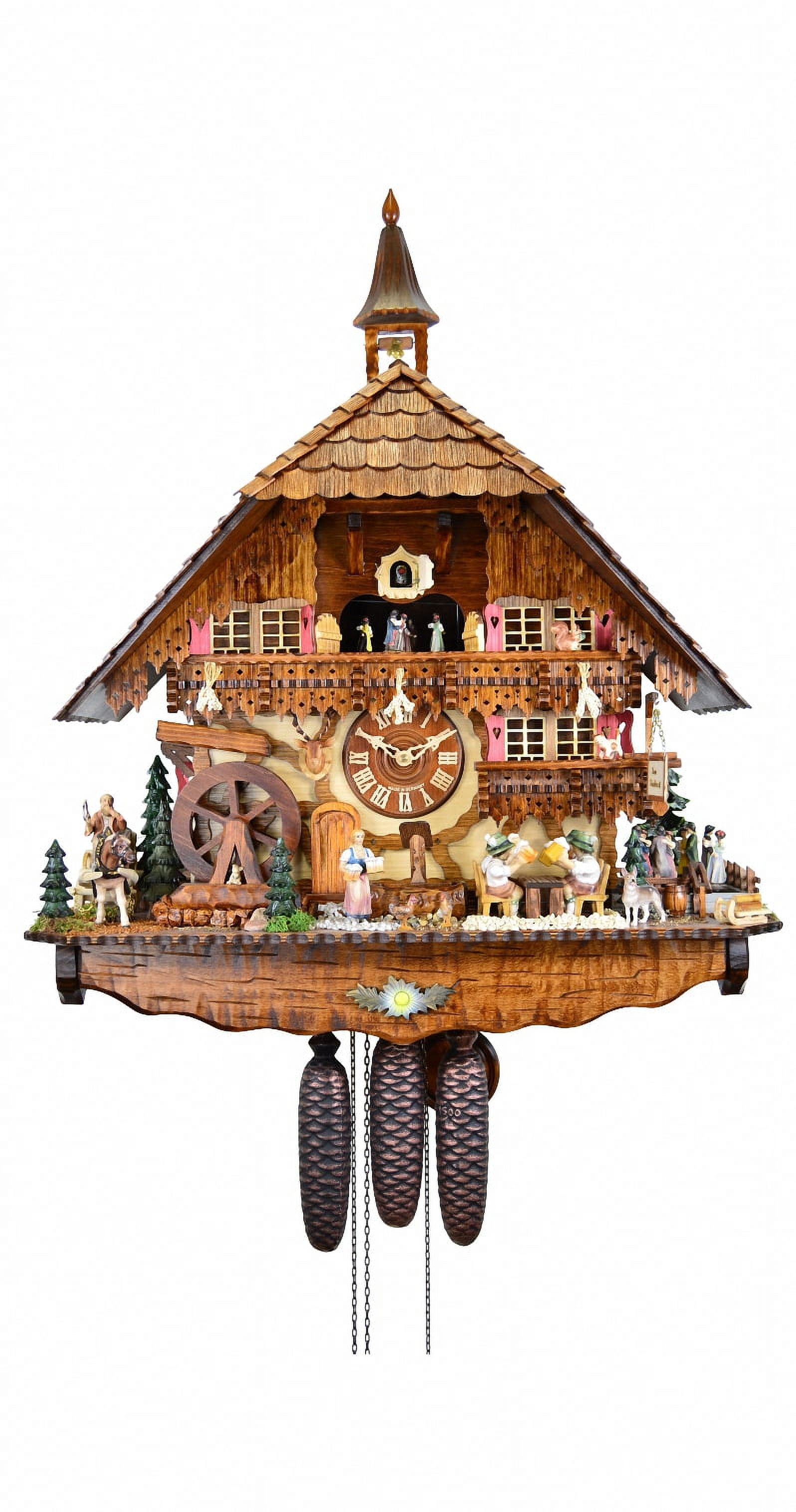 Horloge Coucou (Cuckoo Clock) Hibou Avec Enfant Et Nid, Modèle August Schwer 2.5035.01.P - Neuf Sous Boîte