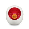 thumbnail image 1 of CUCKOO Micom Rice Cooker 3 Cup Uncooked / 6 Cup Cooked, Korean Fuzzy Logic Rice Cooker Small with Delay Timer & Keep Warm Setting, Versatile Food Steamer with Non-Stick Inner Pot, Red (CR-0351F), 1 of 6