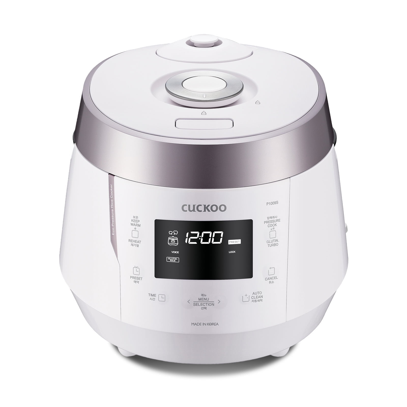 Cuiseur à Riz Sous Pression Cuckoo CRP-BHSS0609F - 12 Tasses - Induction - Blanc