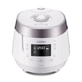 thumbnail image 1 of CUCKOO High Pressure Rice Cooker 10-Cup Uncooked / 20-Cup Cooked with Nonstick Inner Pot, Large Rice Maker with 13 Menu Options and Steam Plate, Fuzzy Logic Tech, Voice Guide, White (CRP-P1009SW), 1 of 9