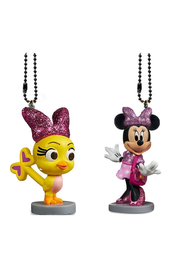 Cuckoo Loca Yellow Bird & Happy Helper Keychain Dangler PVC Figure Charm