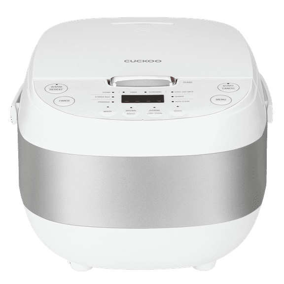 Open Box Cuckoo Rice Cooker & Warmer 6 Cup Uncooked / 12 cup Cooked, Smart Fuzzy Logic Nonstick Inner Pot White (CR-0605F)