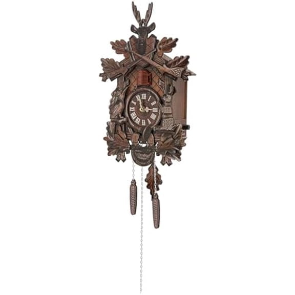 Cuckoo Wall Clock, Retro Vintage Wall-Mounted Cuckoo Clock, Every Hour Automatic Chime, Nordic Style Coo Coo Clock, Adjustable Volume Cuckoo Clocks for Home Decor$$Home Decor, Kitchen, & Other