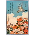 thumbnail image 1 of Cuckoo and Azalea by Katsushika Hokusai Wall Poster, 14.725" x 22.375" Framed, 1 of 6