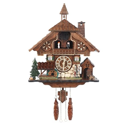Cuckoopro Handmade Wooden Cuckoo Clock, Quartz Wall Clock, Gift for Family