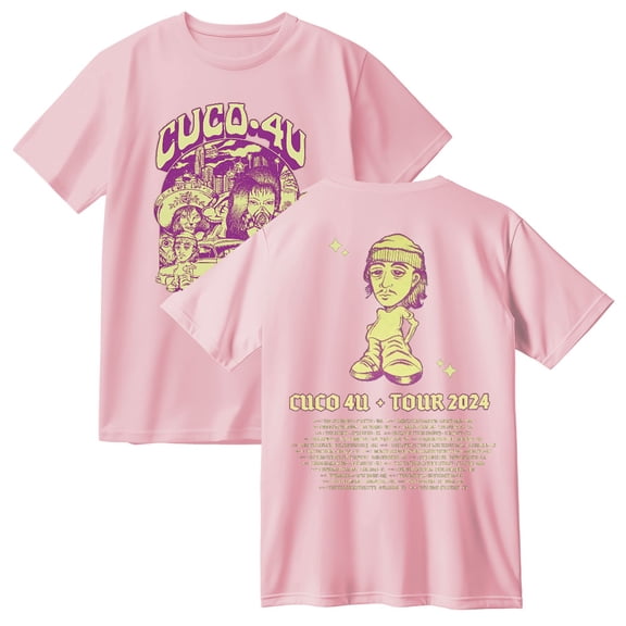 Cuco 4U Tour 2024 Cotton Tees Fashion Crewneck Hip Hop T-shirt Casual Short Sleeve
