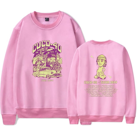 Cuco 4U Tour 2024 Sweatshirt Hip Hop Long Sleeve Harajuku Pullover Streetwear Clothes