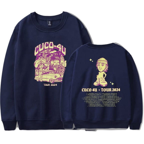 Cuco 4U Tour 2024 Sweatshirt Hip Hop Long Sleeve Harajuku Pullover Streetwear Clothes