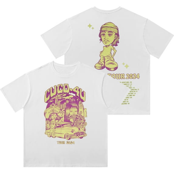 Cuco 4U Tour Dates Merch Vintage Wash Tee New Logo Cotton T-Shirts Women Men Fashion Streetwear Top