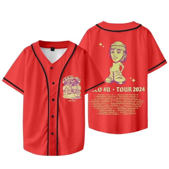 Cuco 4U Tour Logo Merch Baseball Jacket Tee Cosplay Women Men Fashion Casual Short Sleeve T-Shirts
