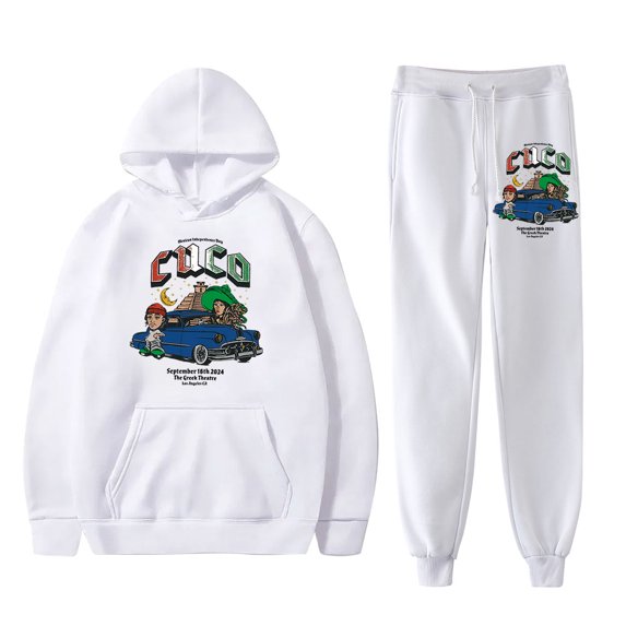 Cuco 4U Tour Logo Merch Hoodies Jogger Pants Winter Women Men Fashion HipHop Streetwear Sweatshirts