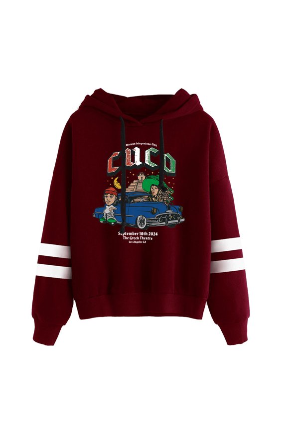 Cuco 4U Tour Logo Merch Pullover Hoodies Unisex Fashion Pocketless Parallel Bars Sleeve Streetwear