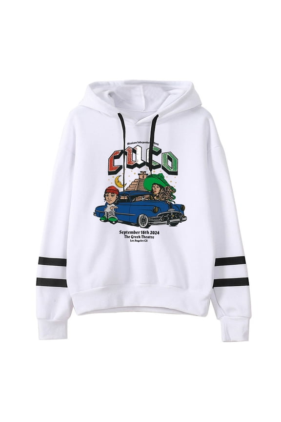 Cuco 4U Tour Logo Merch Pullover Hoodies Unisex Fashion Pocketless Parallel Bars Sleeve Streetwear