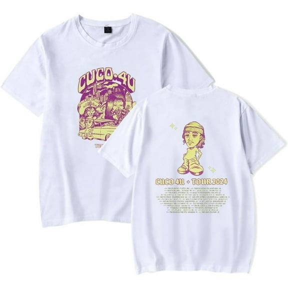 Cuco 4U Tour Merch Short Sleeve T-shirt Unisex Fashion Crew Neck Top