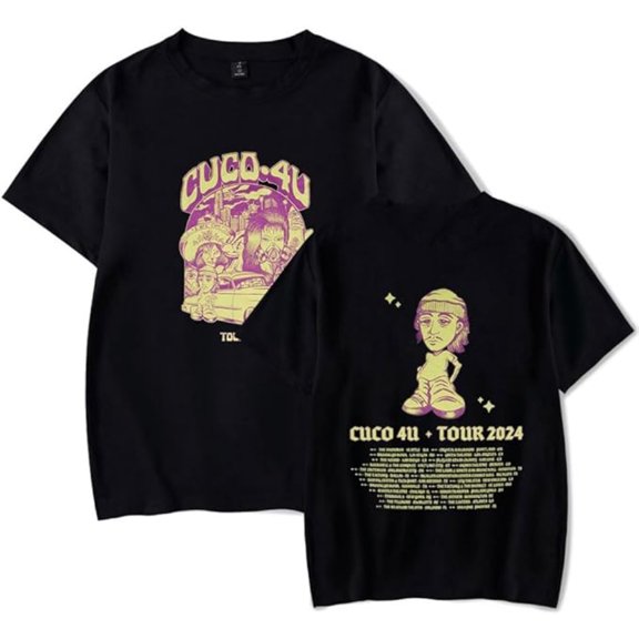 Cuco 4U Tour T-Shirt Merch Women Men Crewneck Short Sleeve Fashion Tee