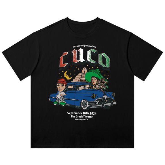 Cuco Logo Vintage Wash Tee 2024 4U Tour Merch Cotton T-Shirts Women Men Fashion Streetwear Short Sleeve