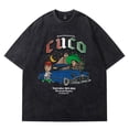 thumbnail image 1 of Cuco Logo Vintage Wash Tee 2024 4U Tour Merch Cotton T-Shirts Women Men Fashion Streetwear Short Sleeve, 1 of 4